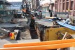 Baustelle in der Fahrstraße Baustelle in der Fahrstraße