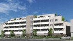 So wird das neue Mehrfamilienhaus an der Frankfurter Landstraße 2-6 einmal aussehen. 