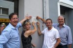 Bernhard Köppler (Architekt der NH), Karin Jasch, Marc Schemm und Martin Bieberle